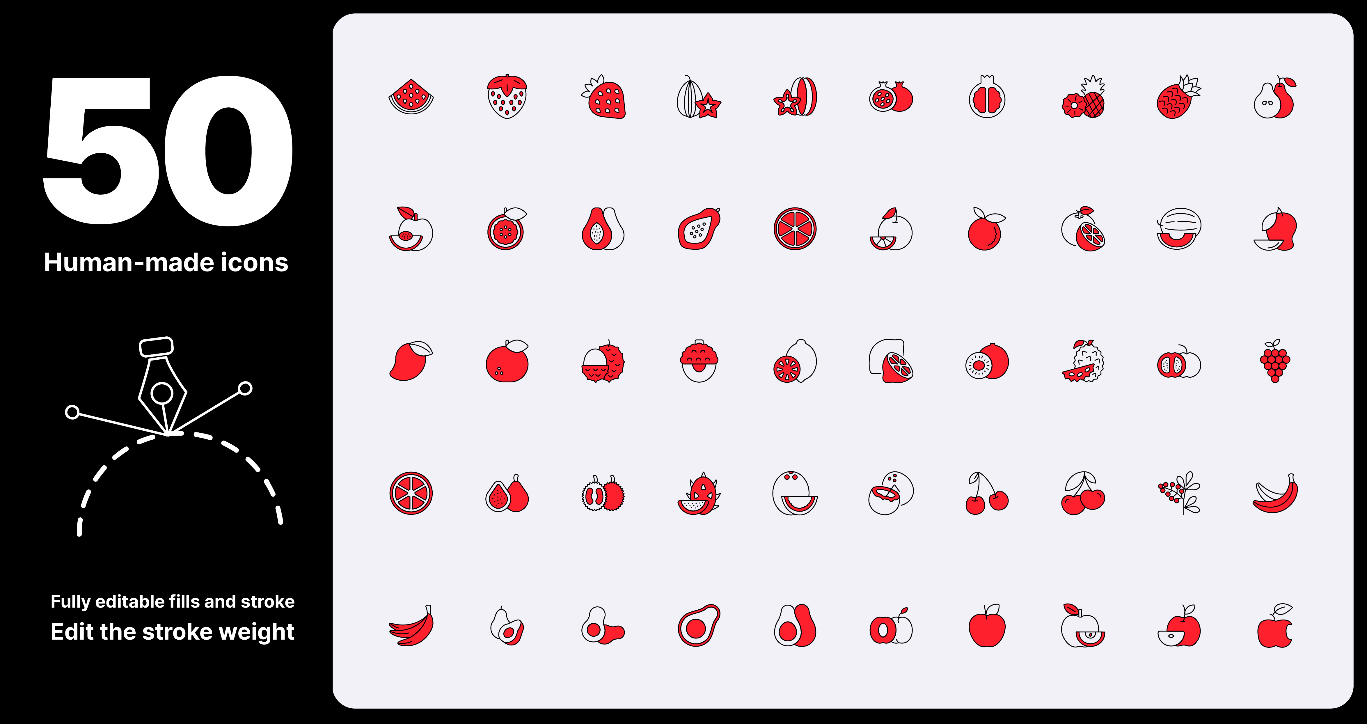 Fruit icons