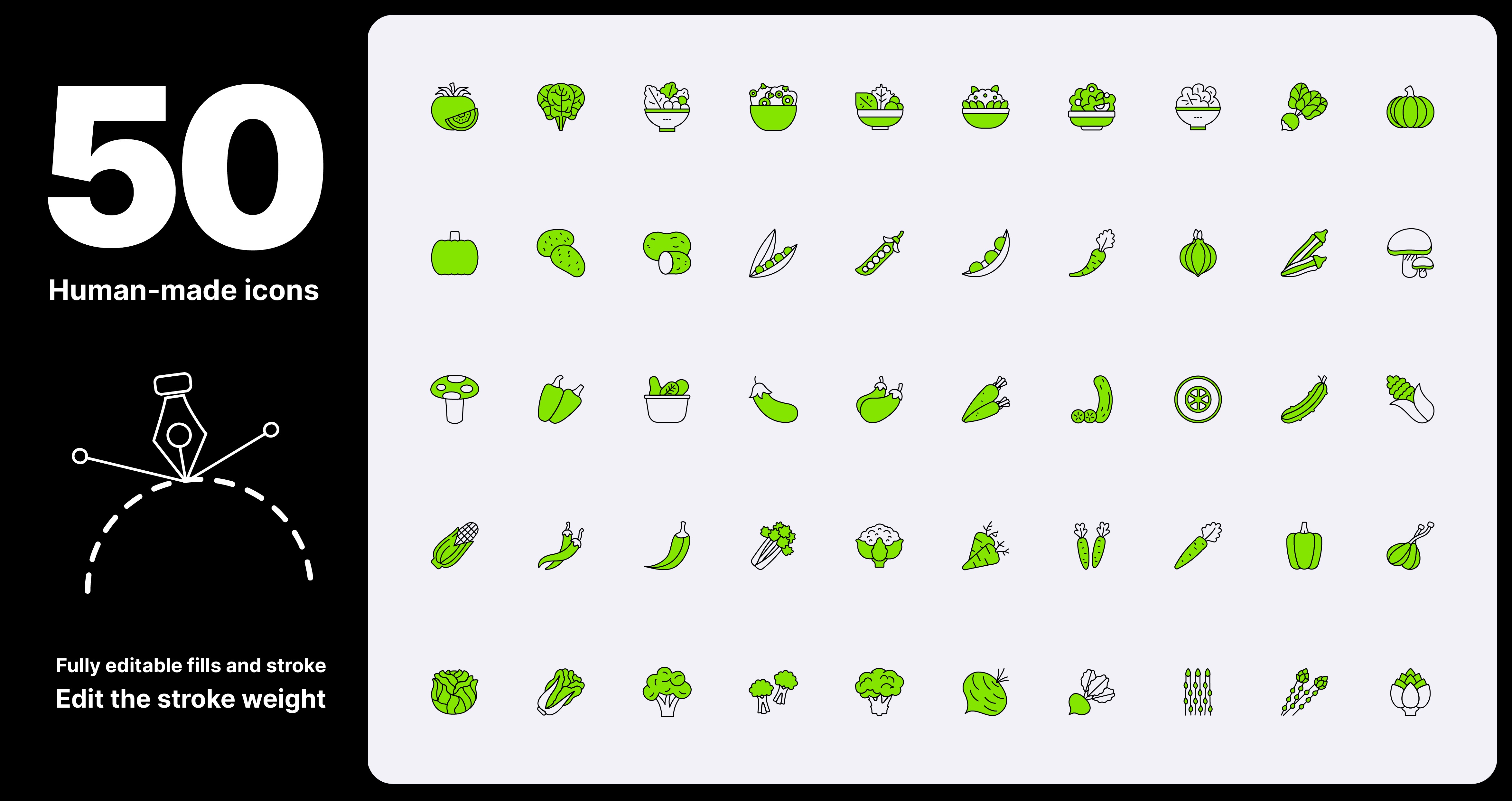 Vegetable icons