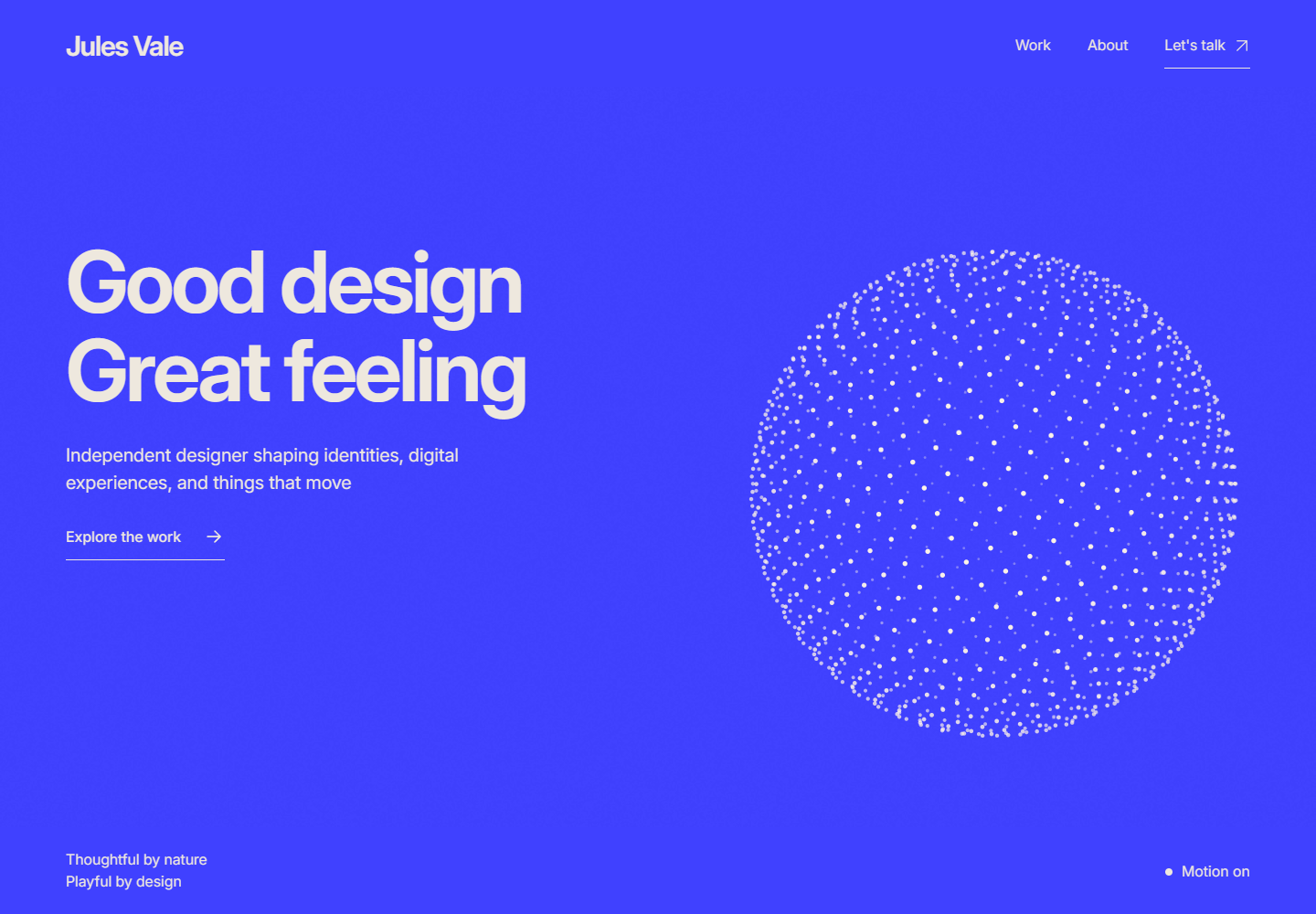 Jules Vale — homepage