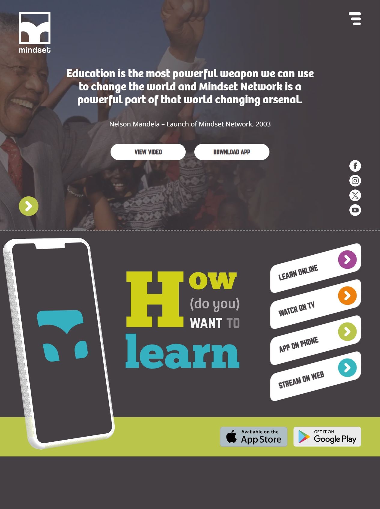 Mindset Africa website