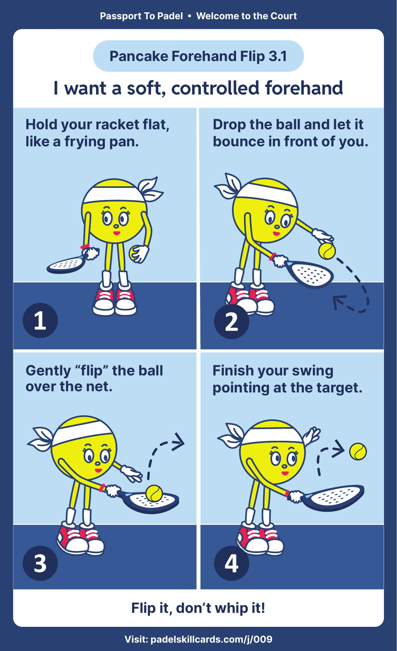 3.1 Pancake Forehand Flip — front