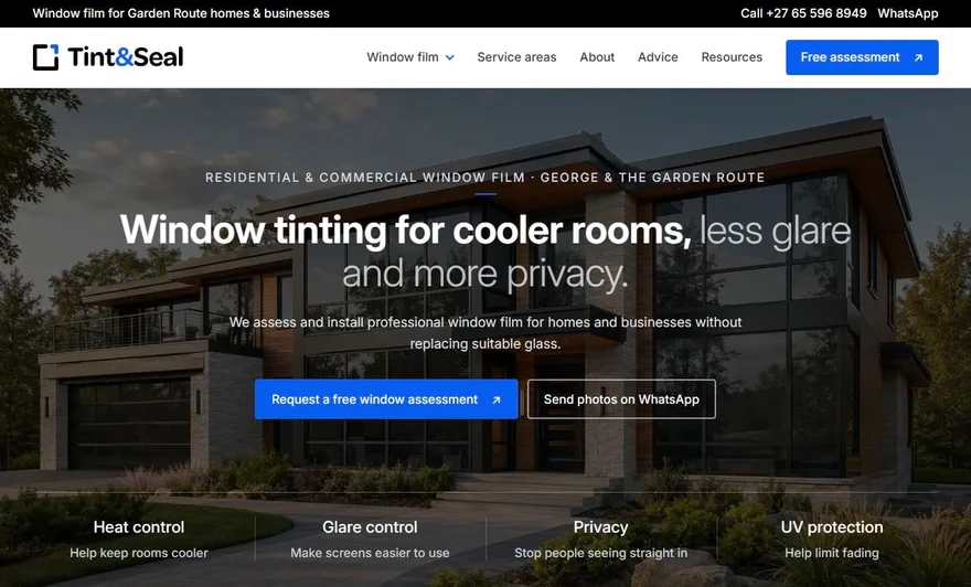 Tint & Seal — original project artwork and design preview