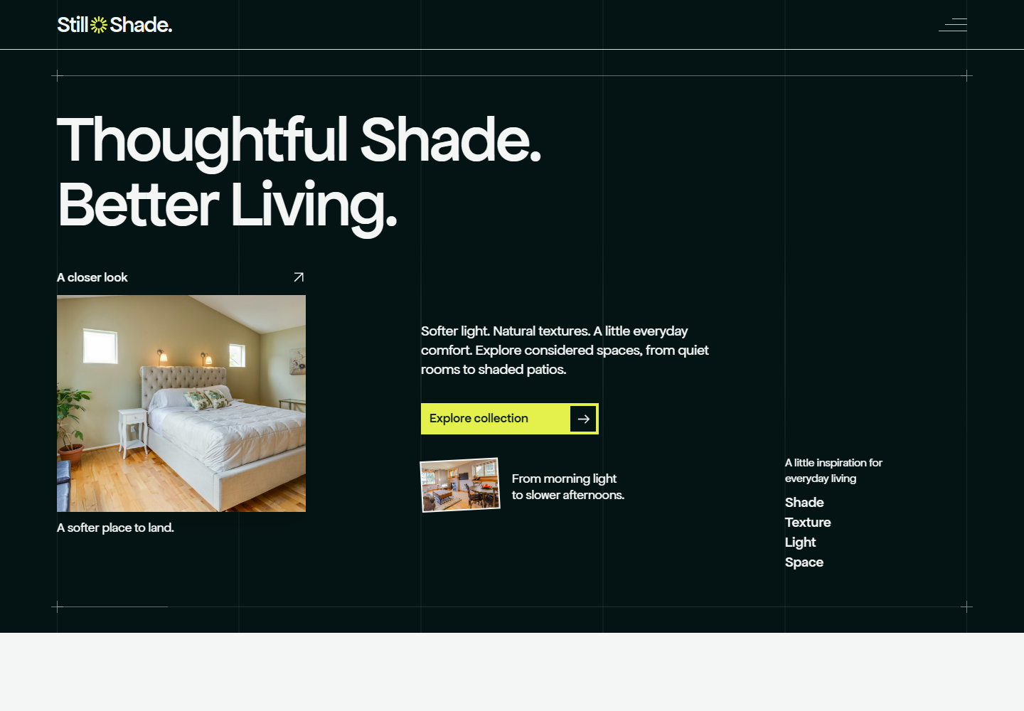 Still Shade — homepage